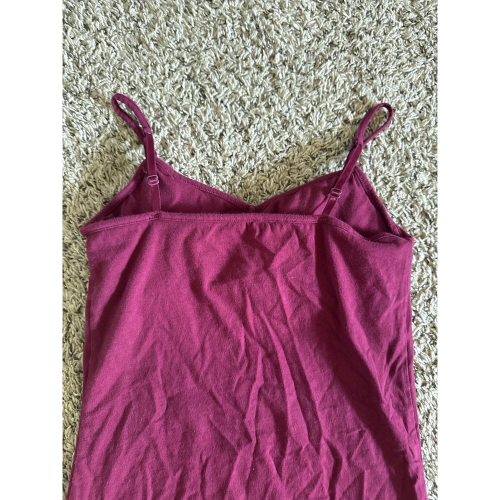 SO Women's Maroon Perfect Tunic Cami Fitted Padded Size Medium - Picture 6 of 10